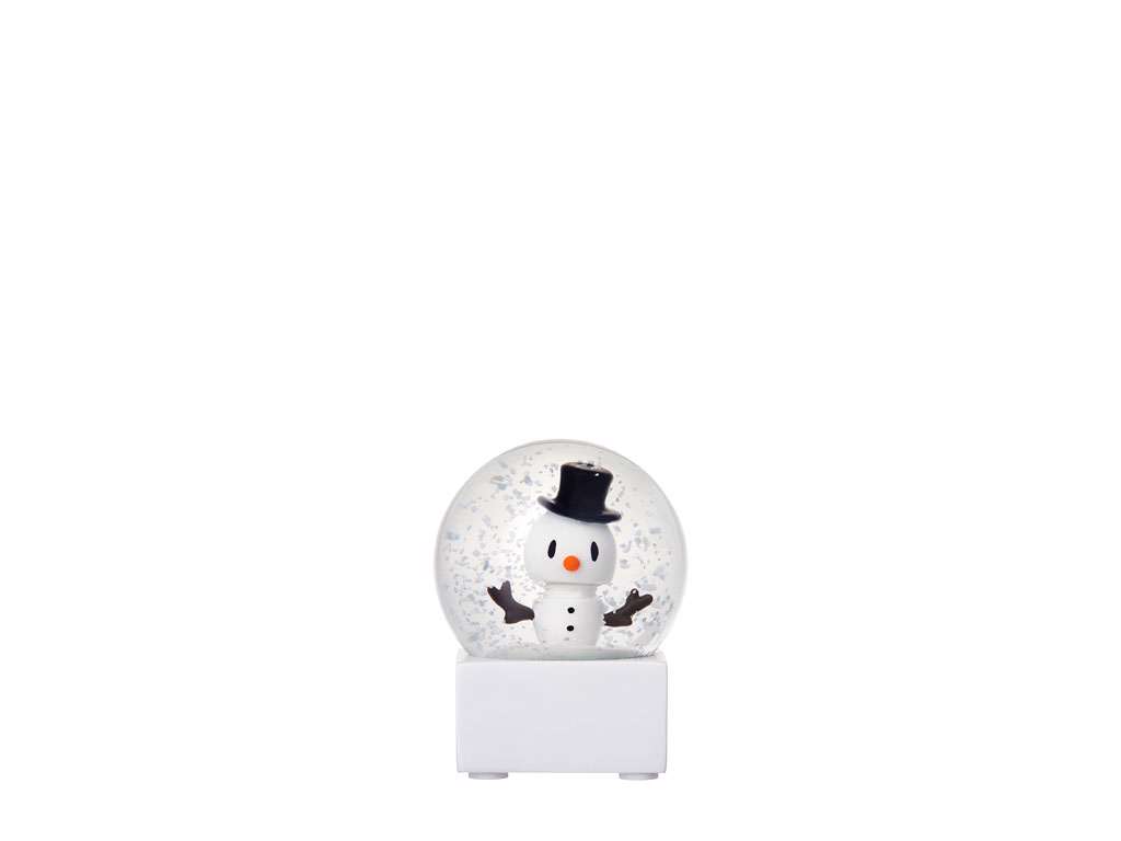 Hoptimist Snowman Snow Globe S White