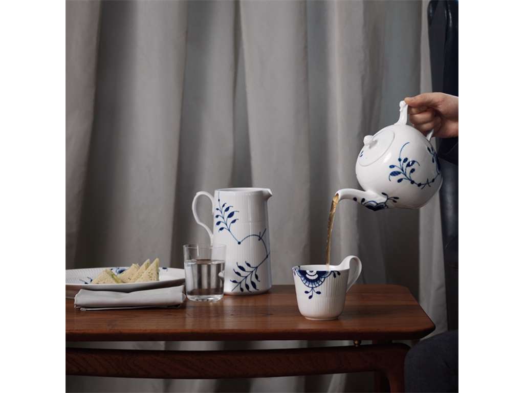 Royal Copenhagen Mega Riflet Skål 28 CM. & Kande 1.5 L