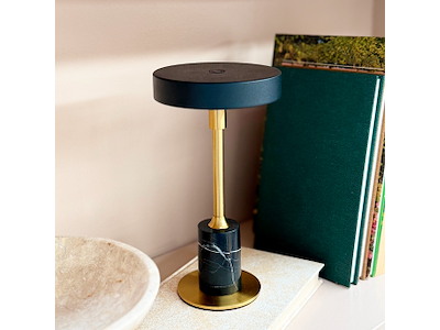 2 stk. Starlight Mini Bordlampe LED sort/messing