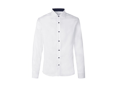 SEVEN SEAS Fine Twill Contrast - slim