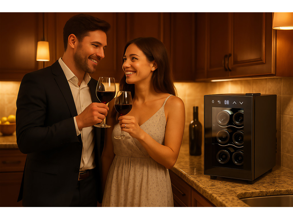 Vinkøleskab 6 flasker