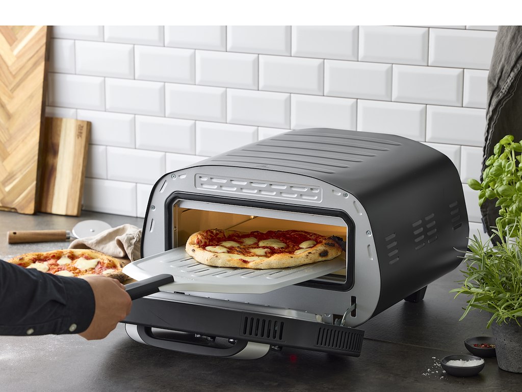 Nordic Sense pizzaovn elektrisk 2200 watt sort/sølv