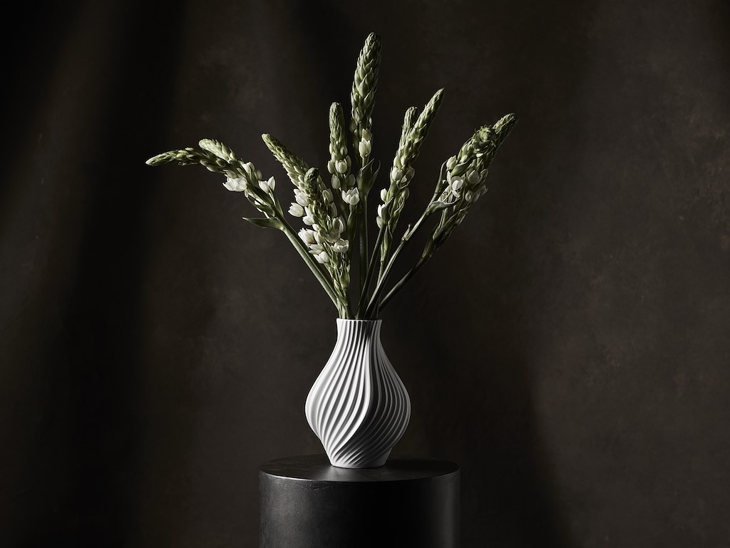 Lyngby Twist Vase H18 CM.