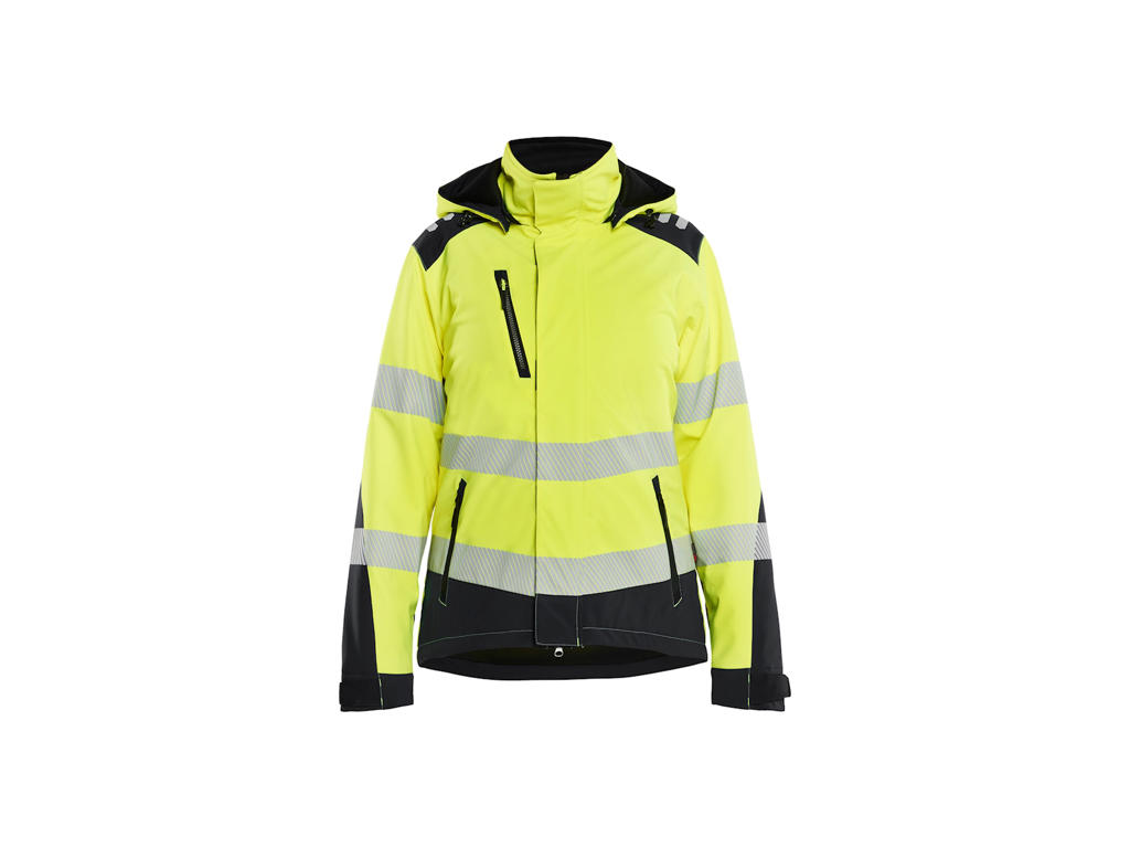 BLÅKLÄDER HIGH VIS LETFORET VINTER SOFTSHELLJAKKE DAME