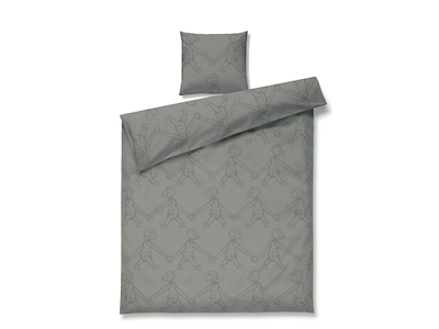 2 stk.Sengetøj Abe venner 140x220 cm Grå