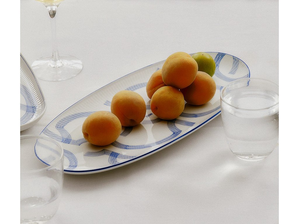 Royal Copenhagen Motif ovalt fad, 37 cm