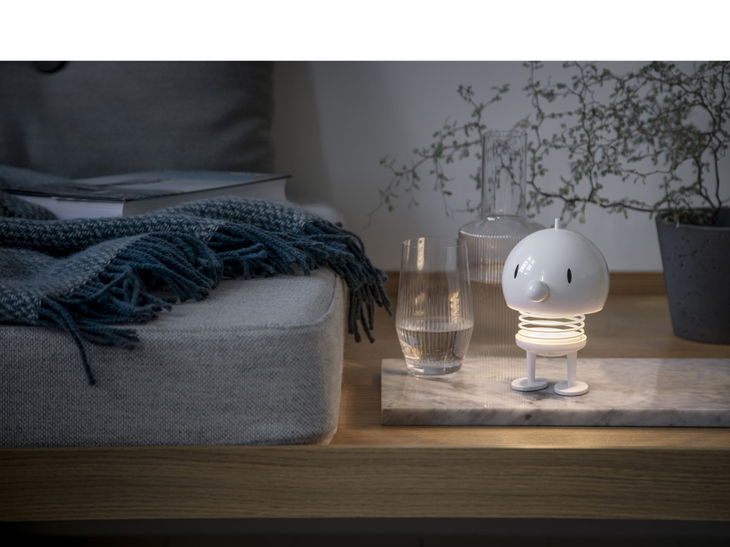 Hoptimist LED Lampe trådløs str. L i white, Bumble
