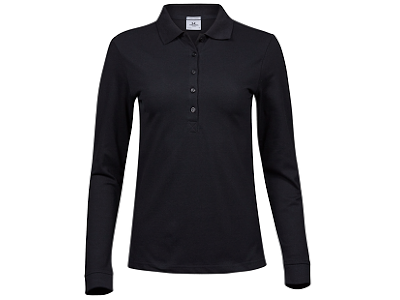 TEE JAYS LUXURY STRETCH LONG SLEEVE POLO - DAME