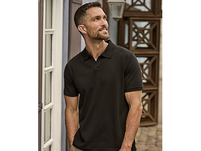 TEE JAYS LUXURY STRETCH V-NECK POLO