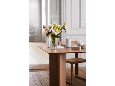 Lyngby Vase H20.5 cm klar mundblæst glas