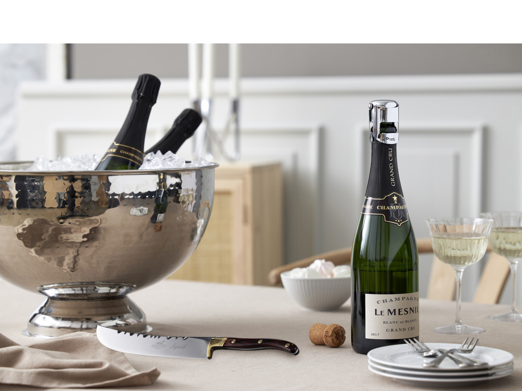 Lion Sabatier Champagnesabel 27 cm i stål/træ, Laguiole