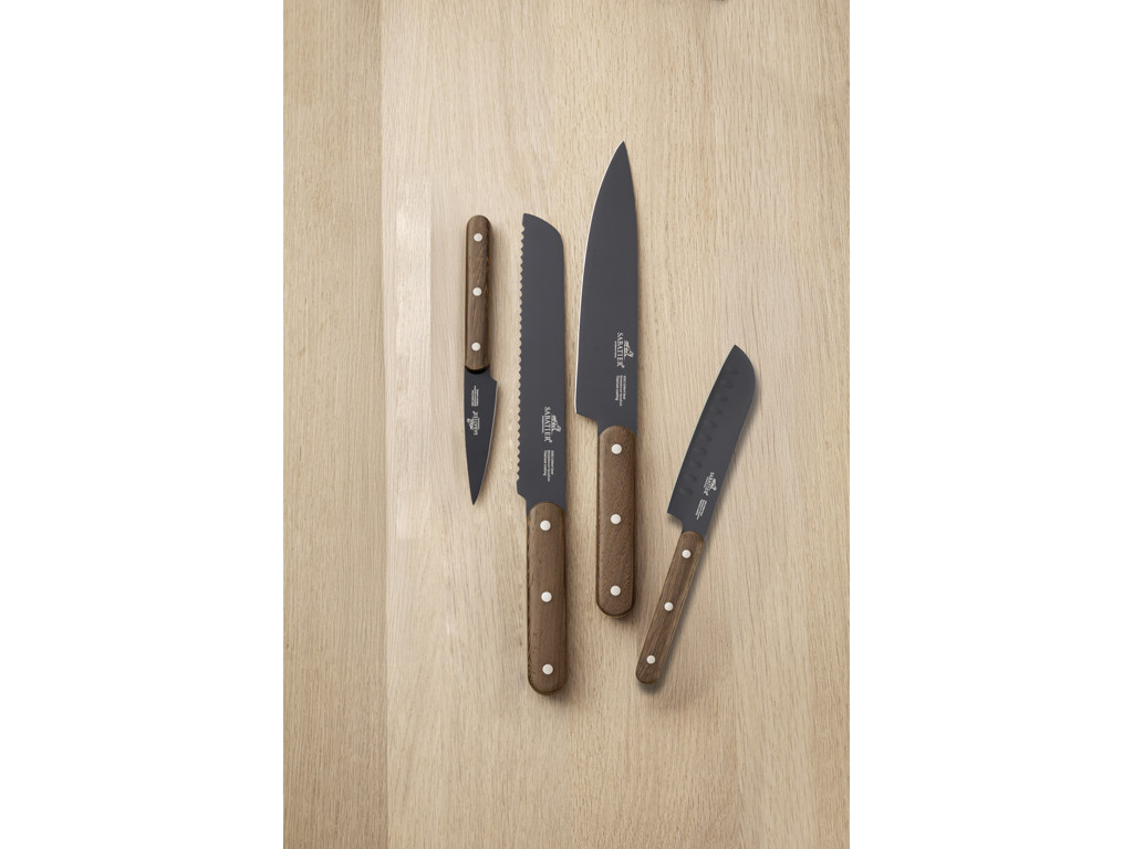 Lion Sabatier Knivsæt 4 dele, urte, lille santoku, kokke og brødkniv, Phenix