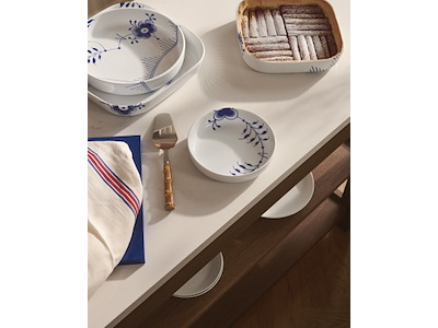 Royal Copenhagen Blå Mega Riflet, Ovnfaste Fadsæt 2 stk.