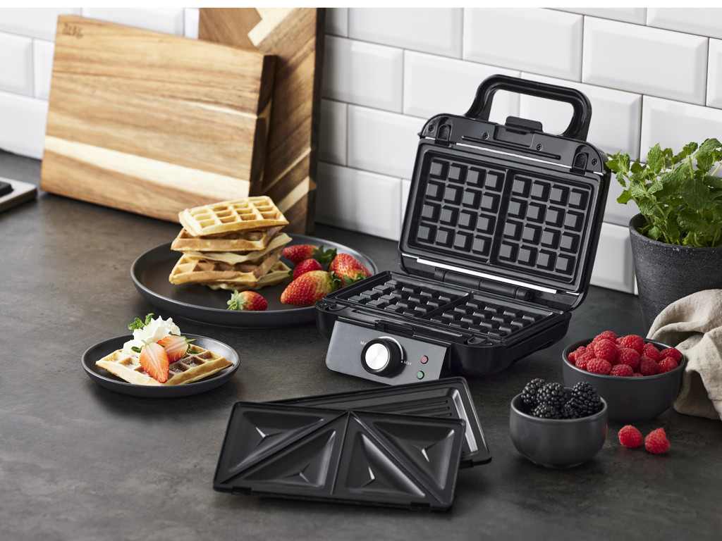 Nordic Sense Multijern 1000 watt 3 i 1 m. grill-, toast- og vaffeljern