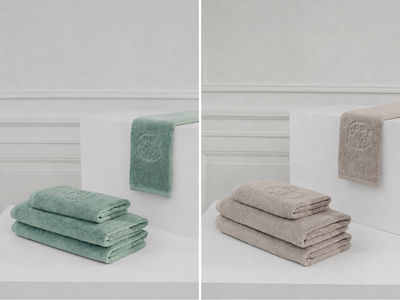Georg Jensen Damask Håndklædepakke M - Taupe / Green