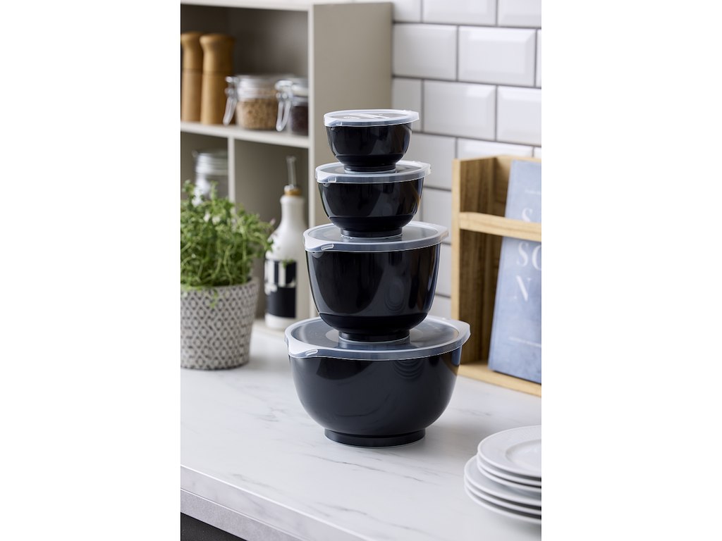 Rosti Margrethe skålesæt 8 dele, sort