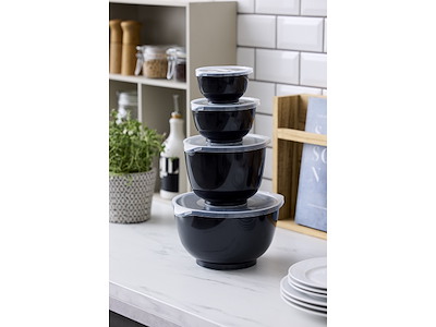 Rosti Margrethe skålesæt 8 dele, sort