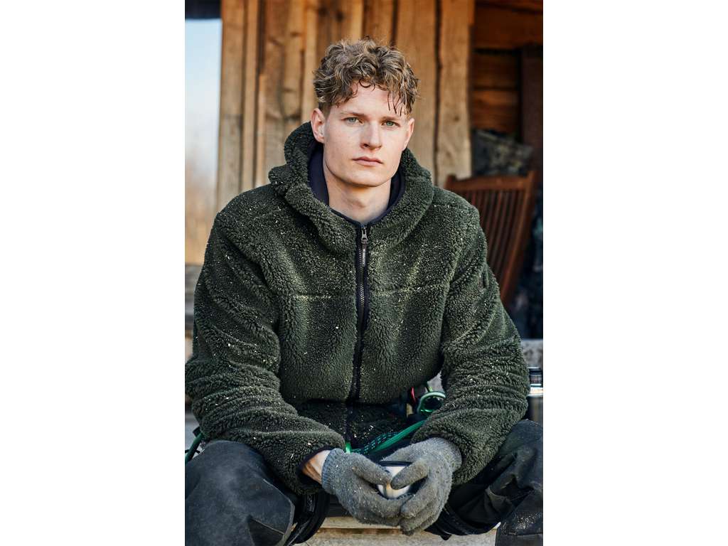 ID PILE FLEECE JAKKE - HERRE