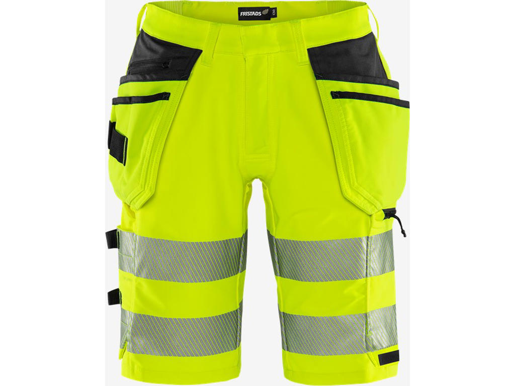 KANSAS HI-VIS GREEN HÅNDVÆRKER STRETCHSHORTS KLASSE 2 