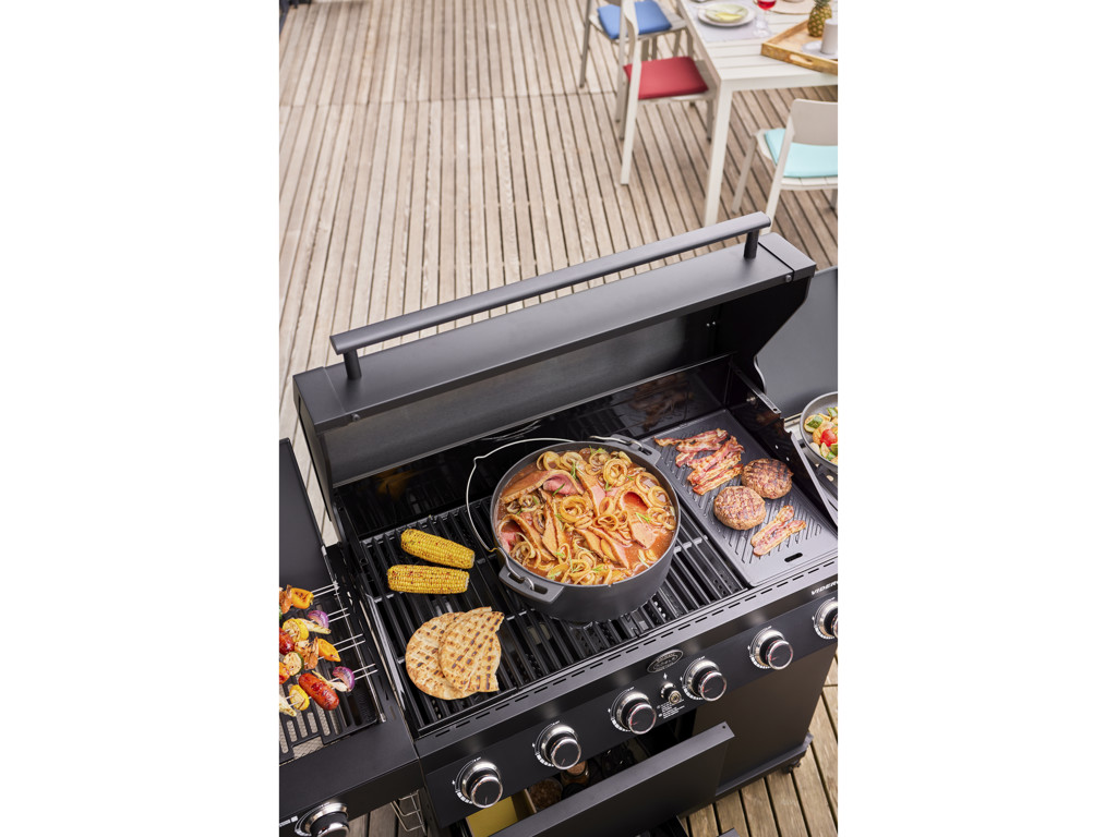 Rösle Gasgrill G6-S Vario+ 27500 watt i sort, Videro PRO