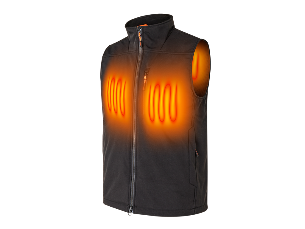 Nordic Heat softshell vest 10,5W med XL varme
