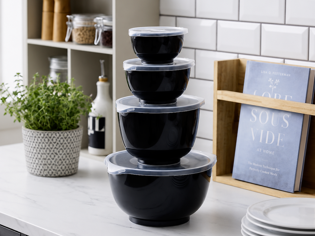 Rosti Margrethe Black Bowl Set - 8 Pieces