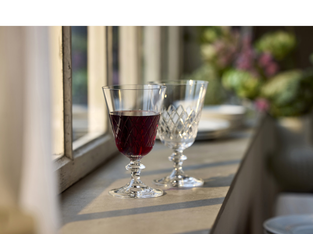 Lyngby Glas Rødvinsglas 26 cl. 2 stk i klar krystalglas, Eaton