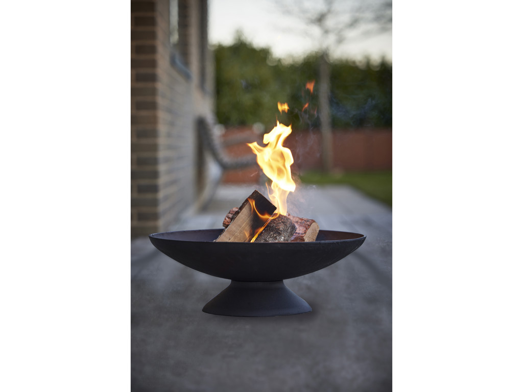 Aristo Bålfad dia. 59 cm højde 21 cm i sort støbejern, Arezzo