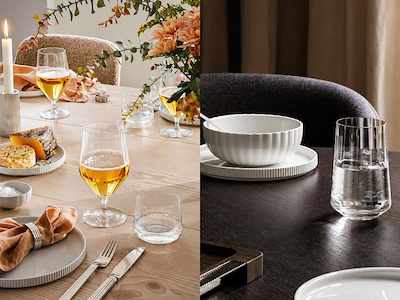 6 stk. Georg Jensen – Bernadotte Øl og Vandglas