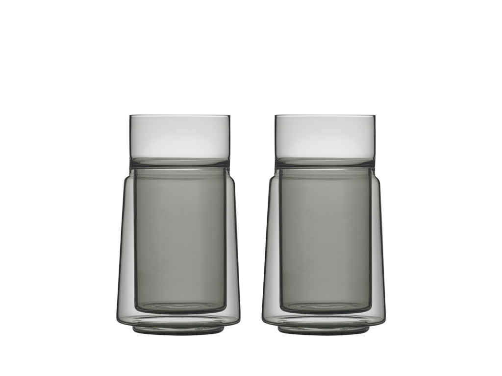 Jacob Jensen Termoglas 2 stk 33 cl i black