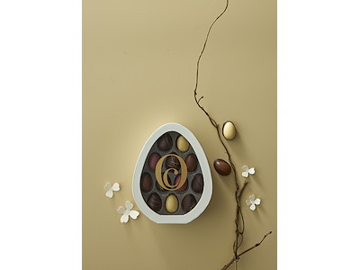 Gaveæske m/rude m. 12 delikatesseæg