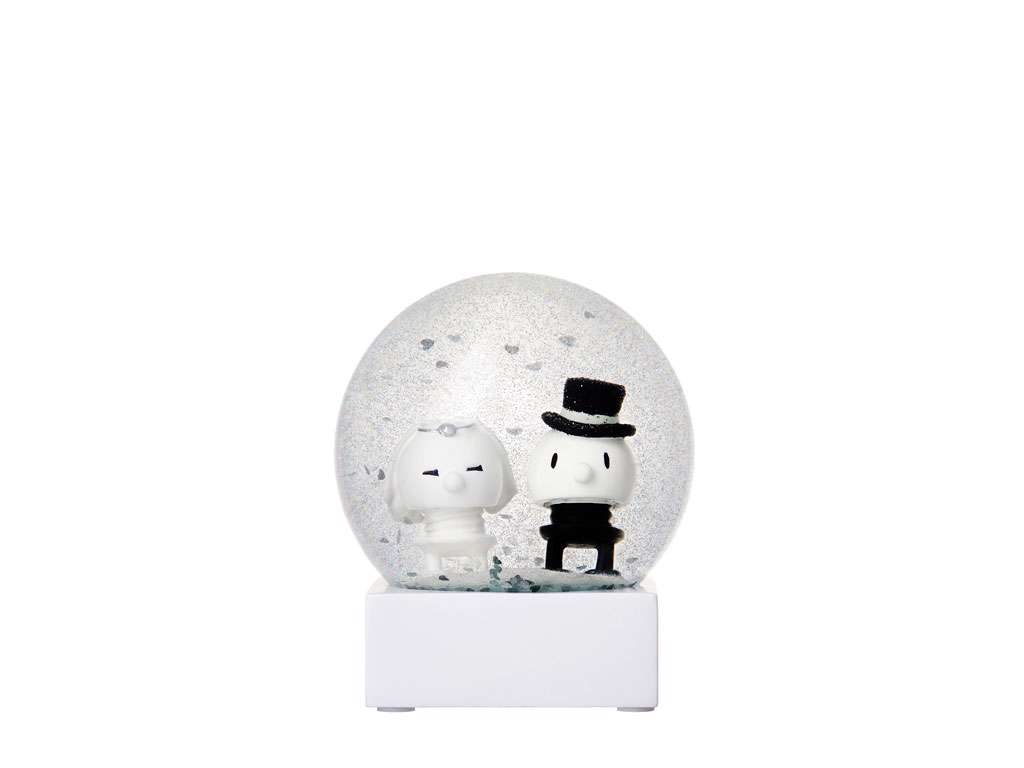 Hoptimist Wedding Couple Glitter Globe W
