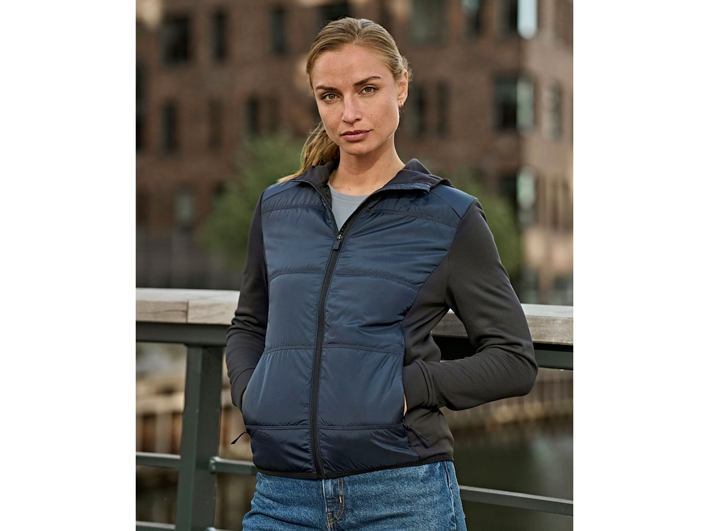 Tee Jays Women's Hybrid-Stretch Hooded Jacket