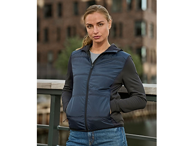 Tee Jays Women's Hybrid-Stretch Hooded Jacket