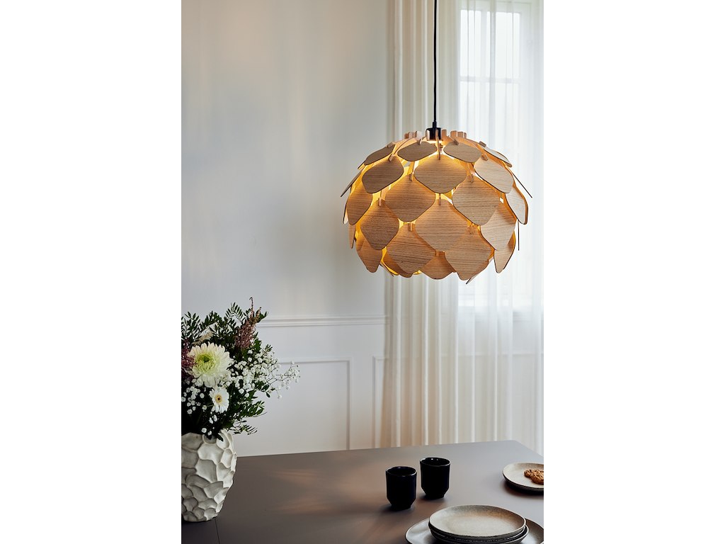 Cyna Lamp Ø50xH41 cm. Oak Veener Matt.