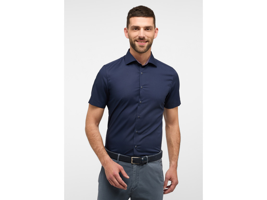 Eterna Skjorte Uni Popline - SlimFit Kort