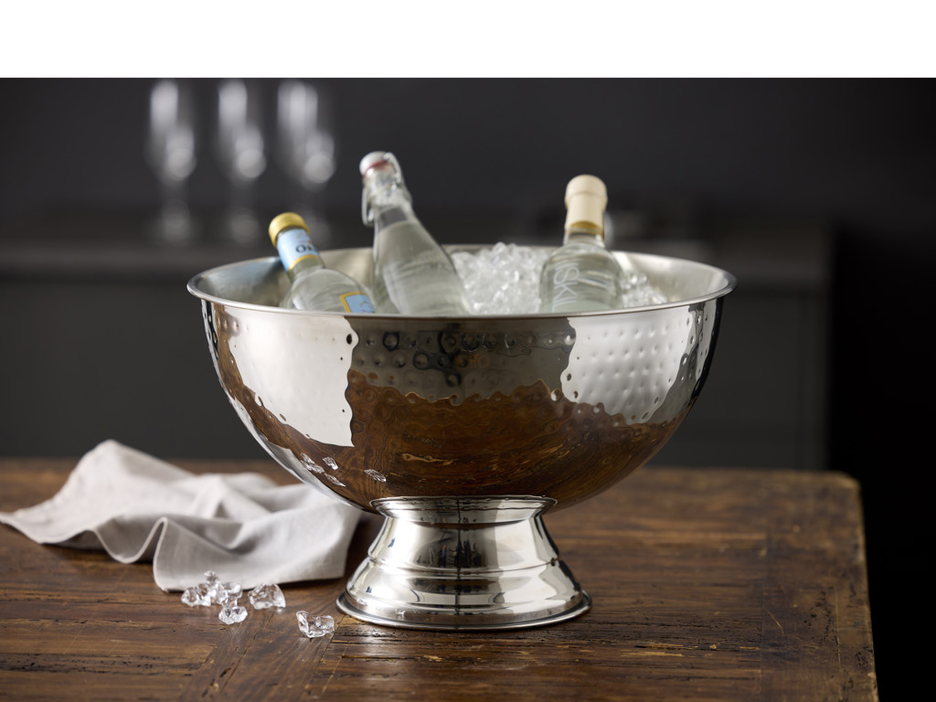 Funktion Champagnebowl 13L i blank hammeret stål, BAR