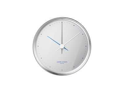 Henning Koppel Vægur 10 cm. Blank