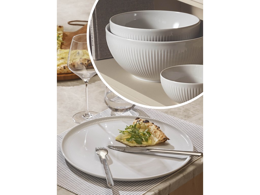 Legio Nova Pizza Tallerken 4 stk. & Skålesæt 0,5 l + 1,8 l + 3,2 l