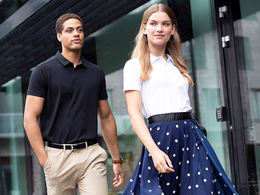 BUSINESS DAME POLO, STRETCH