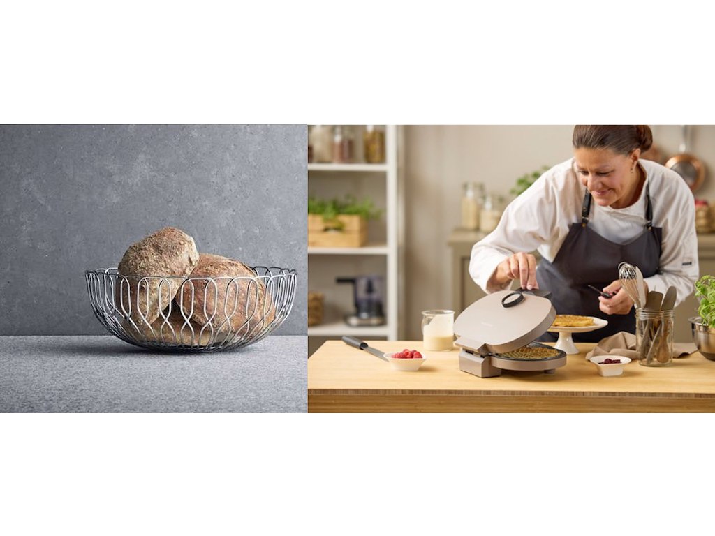 Georg Jensen Brødkurv & Blosterberg Vaffeljern