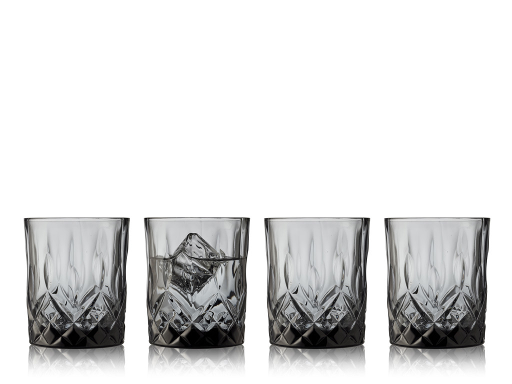 Lyngby Glas Whiskyglas 32 cl 4 stk i smoke, Sorrento