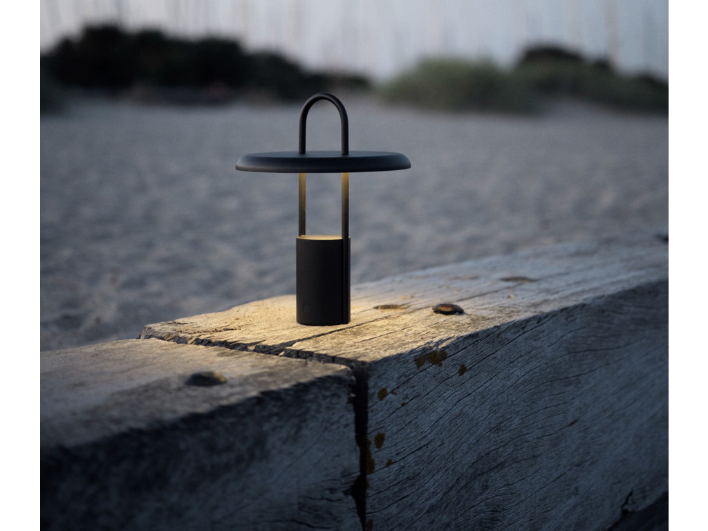 #Stelton Pier LED Lampe 25H Sort
