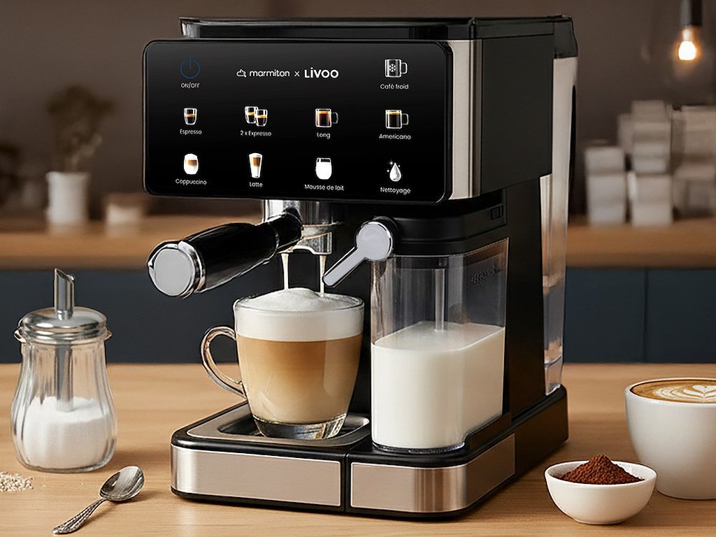 Livoo Espresso Maskine Med Mælkeskummer