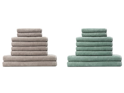 Georg Jensen Damask Håndklædepakke XL - Taupe / Green