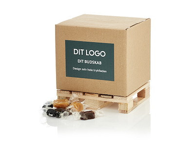 ½ - Palle fyldt med chokolade