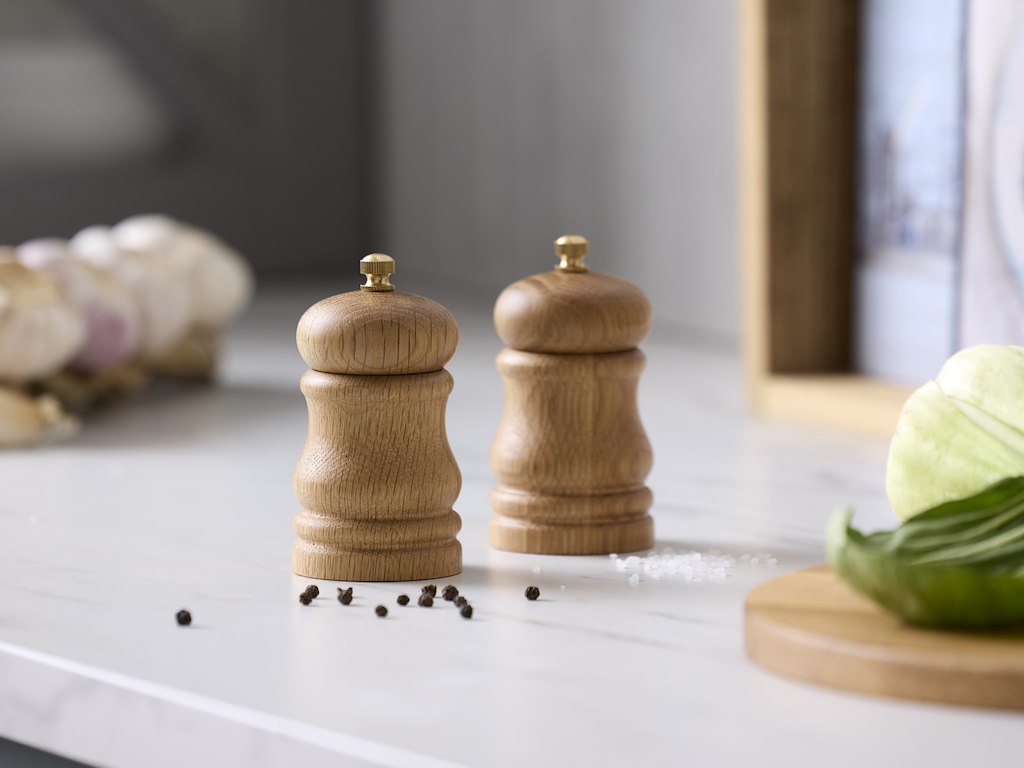 Pillivuyt Gourmet Kværnsæt 10 cm i FSC certificeret eg, Douron