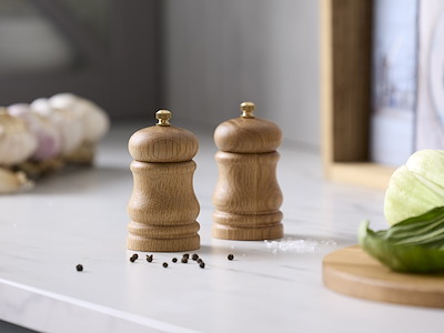Pillivuyt Gourmet Kværnsæt 10 cm i FSC certificeret eg, Douron