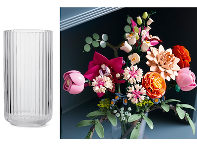 Lego Botanical & Lyngby Vase H20.5 cm