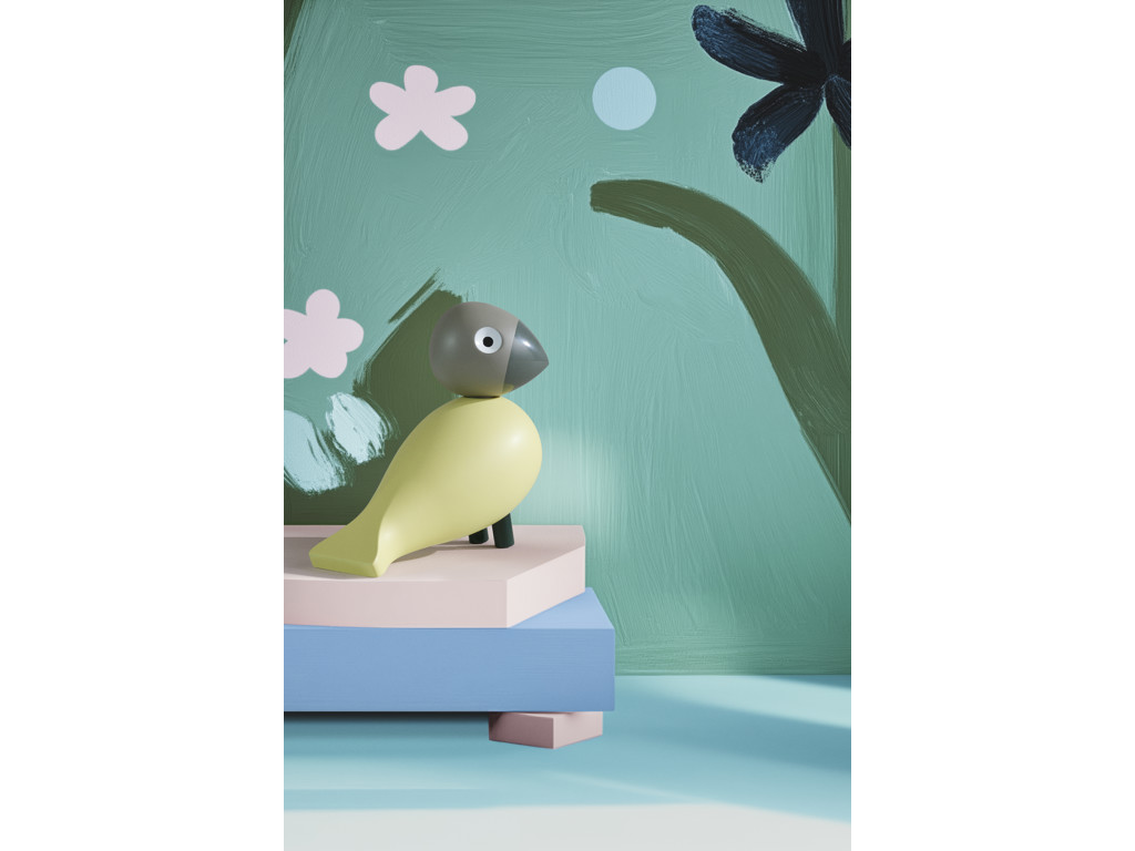 Year Bird Bella 2025 H12.5 cm creme/grå